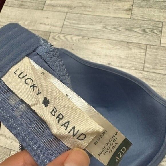 LUCKY BRAND FULL COVERAGE LINED BLUE BRA 42D - Picture 7 of 10
